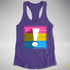 Pansexual Pride Flag Exclamation Point Racerback Tank